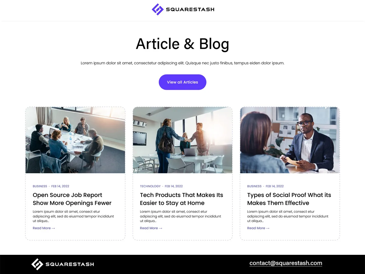 Squarespace Blog Grid Layout