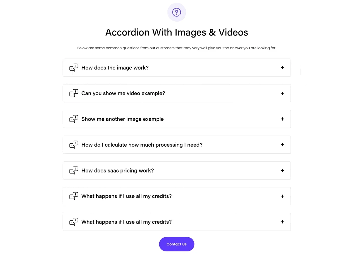 Squarespace Accordion with Images