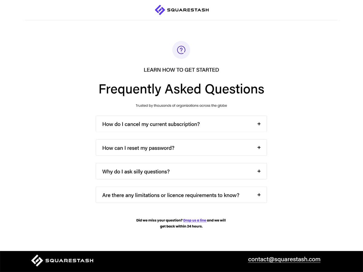 Squarespace Faq Plugin
