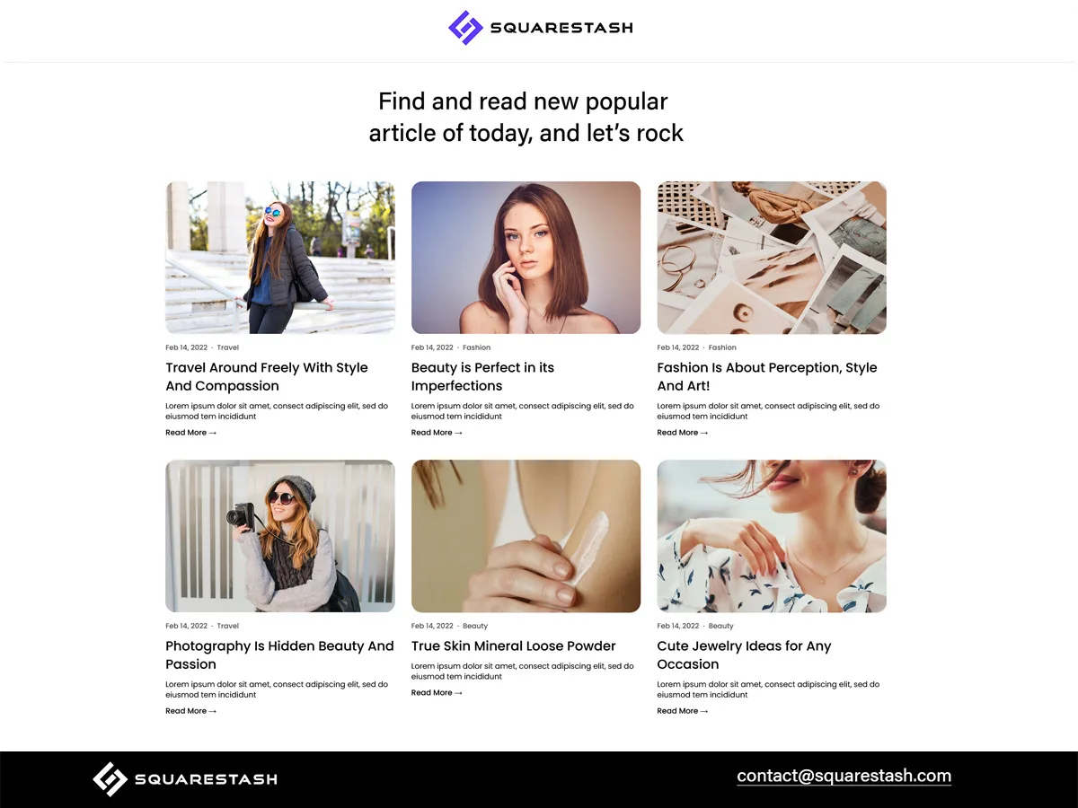 Squarespace Blog Grid Layout