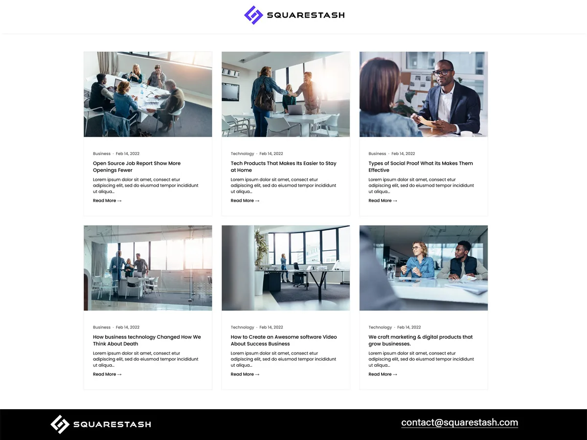 Squarespace Blog Grid Layout