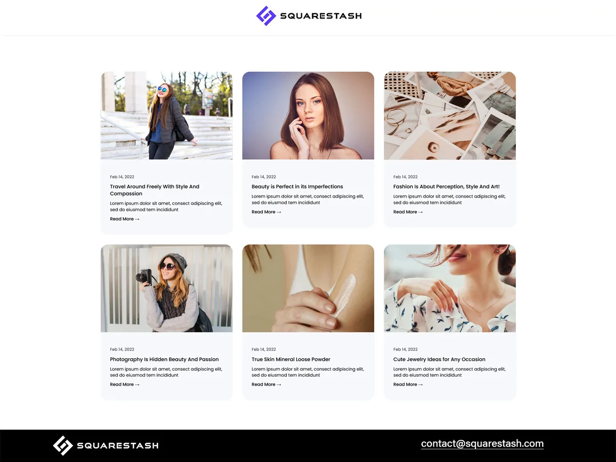 Squarespace Blog Grid Layout