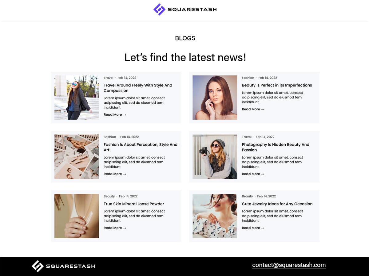Squarespace Blog List Layout