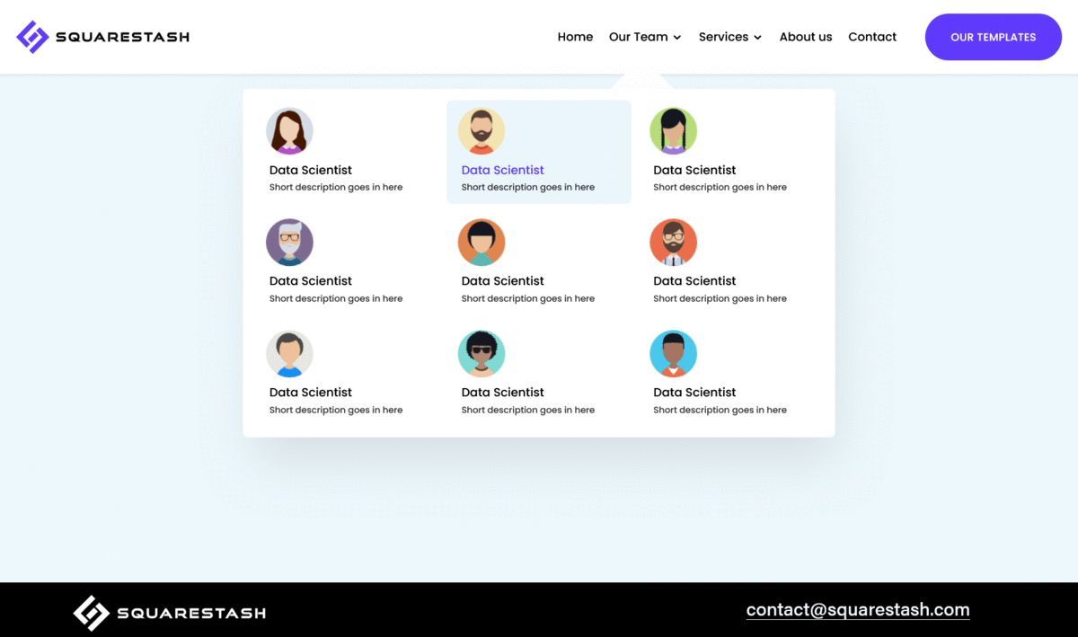 Squarespace Mega Menu with Horizontal Image List Plugin